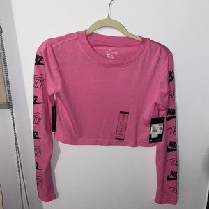 Pink nike long sleeve tee